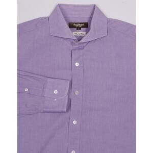 Paul Stuart Custom Light Purple Slim Fit Cutaway Collar Dress Shirt (38) 15-32